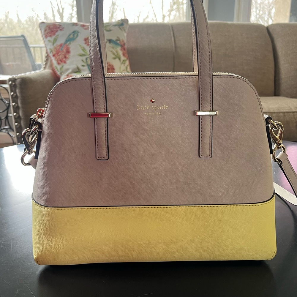 Kate Spade Yellow and Gray Women's Bag